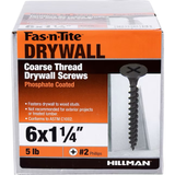 Fas-n-Tite #6 x 1-1/4-in Bugle Coarse Thread Drywall Screws 5-lb (1226-Pack)