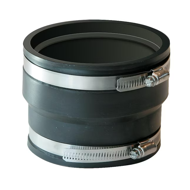 Fernco 4-in. Flexible PVC Coupling for Sewer, Drain, and Vent Piping