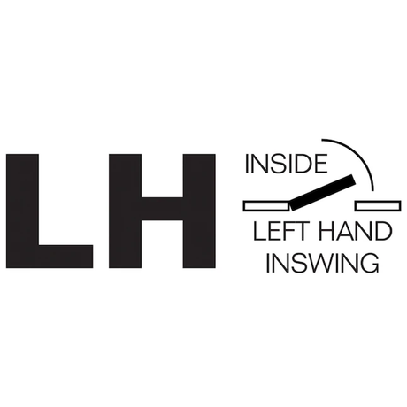 RELIABILT 30-in x 80-in Flush Hollow Core Primed Hardboard Left Hand Inswing Single Prehung Interior Door