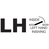 RELIABILT 30-in x 80-in Flush Hollow Core Primed Hardboard Left Hand Inswing Single Prehung Interior Door