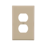 Eaton 1-Gang Midsize Ivory Polycarbonate Indoor Duplex Wall Plate (10-Pack)