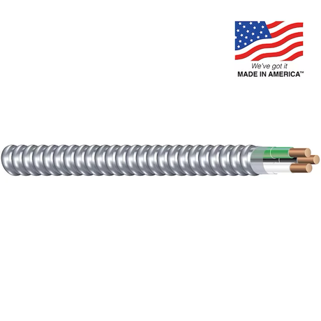 Southwire Armorlite 50-ft 12 / 2 Solid Aluminum Mc Cable