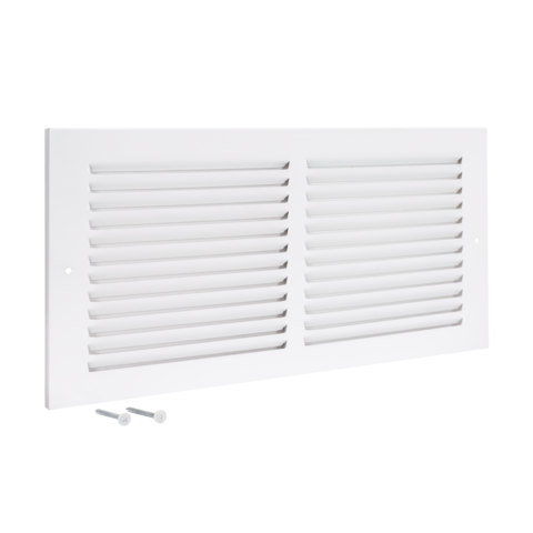 EZ-FLO 14 in. x 6 in. (Duct Size) Steel Return Air Grille White
