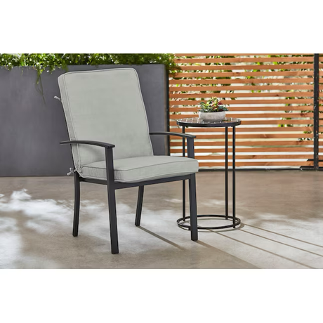 Origin 21 20-in x 20-in Gray Solid Patio Chair Cushion