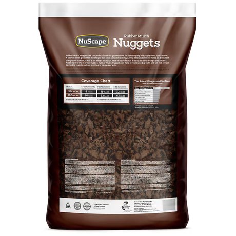 NuScape 0.8-cu ft Brown Rubber Mulch