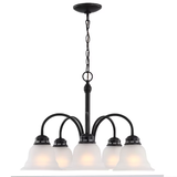 Project Source Fallsbrook 5-Light Oil-Rubbed Bronze Traditional Dry rated Chandelier