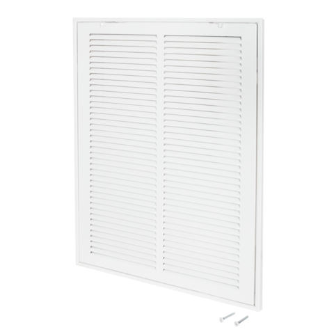 EZ-FLO 14x6 Return Air Grille – White Steel Wall Or Ceiling Vent Cover With Screws Included