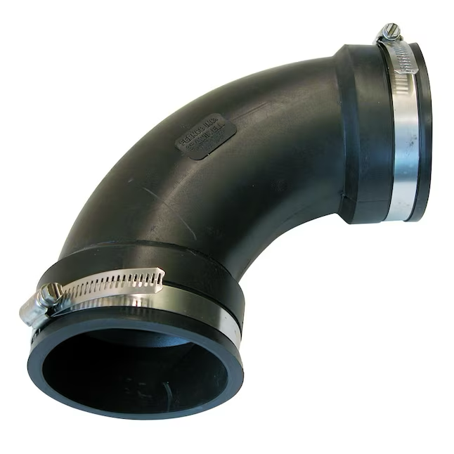 Fernco 3-in. Flexible PVC PlumbQwik Elbow for DWV Systems