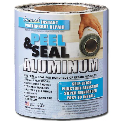 Peel & Seal Instant Waterproof Repairs 6-in x 25-ft Aluminum Roll Flashing