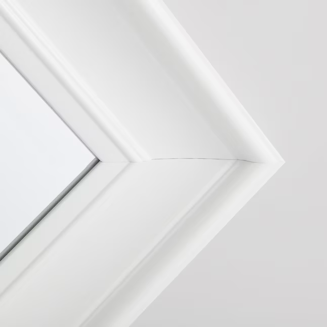 Style Selections 21.5-in W x 27.5-in H White Beveled Wall Mirror