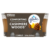 Glade 2-Pack 1-Wick Cashmere Woods Brown Jar Candle