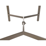 allen + roth Townsend Rectangle Outdoor Dining Table 40.94-in W x 72.83-in L with Umbrella Hole
