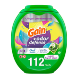 Gain Flings Plus Odor Defense Fresh Scent HE Laundry Detergent (112-Count)