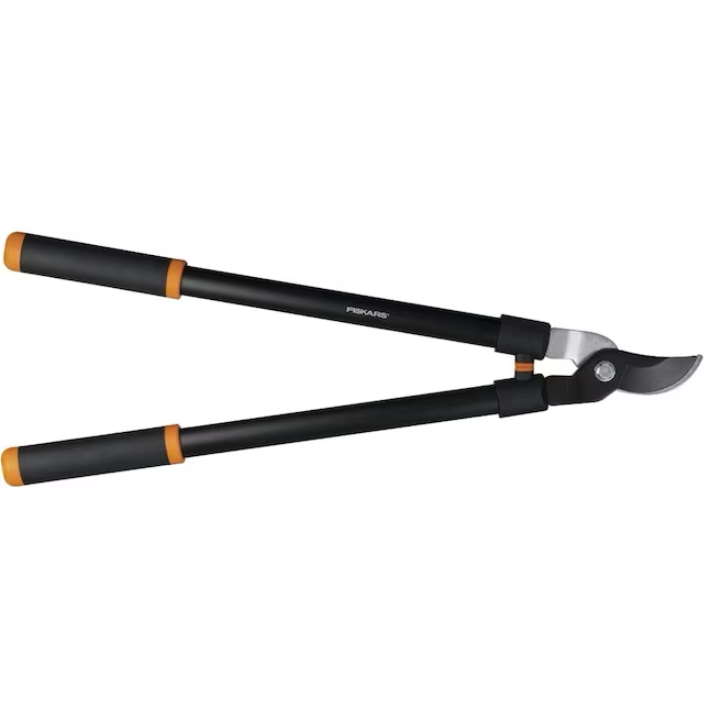Fiskars 21.5-in Steel Bypass Lopper, Cushioned Grip, Non-Stick Coated Blade, Cutting Diameter up to 1-1/2-in
