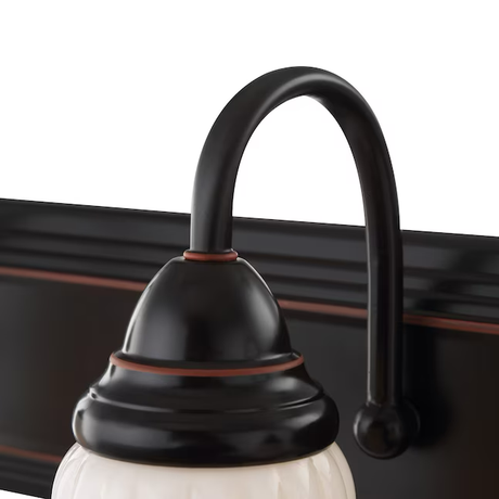 Project Source Shaker Park 24.09-in 3-Light Oil-Rubbed Bronze Traditional Vanity Light
