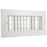 RELIABILT 12-in x 6-in Adjustable Steel White Sidewall/Ceiling Register