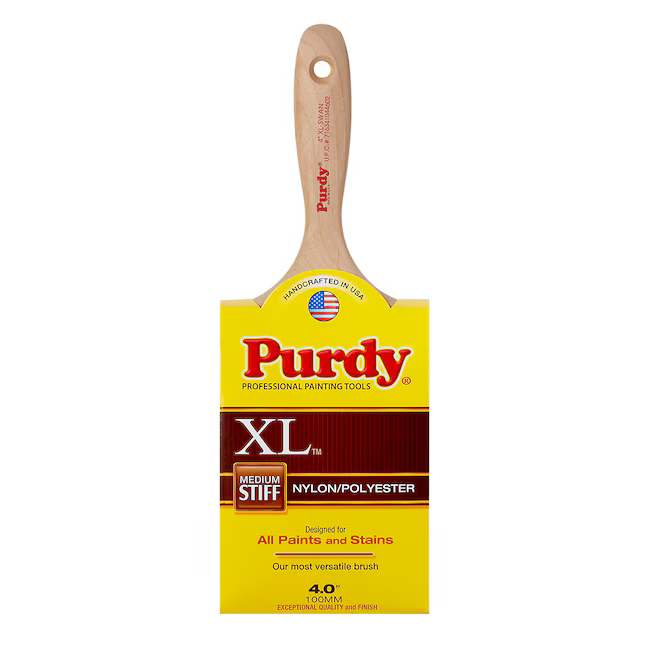 Purdy Xl Swan 4-in Reusable Nylon- Polyester Blend Flat Paint Brush (Wall Brush)