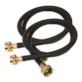 Eastman 2-Pack 8-ft 0.75-in FHT Inlet x 0.75-in FHT Outlet Rubber Washing Machine Drain Hose