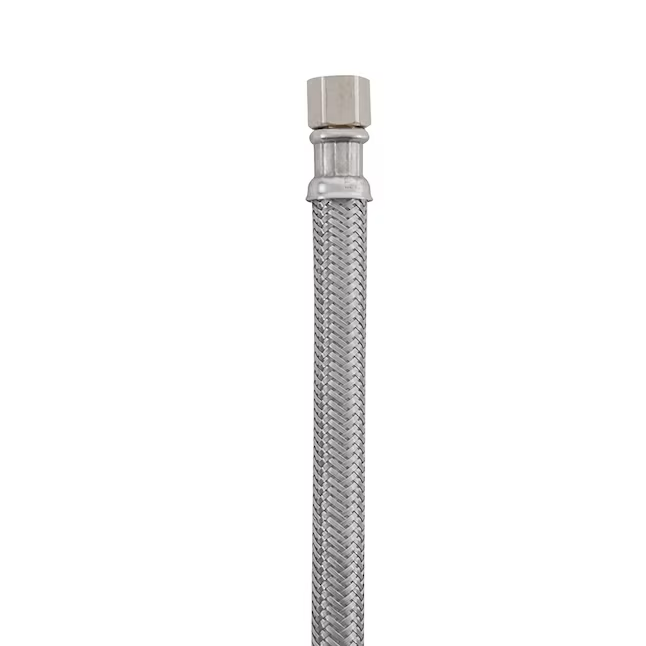 Eastman 10-ft 1/4-in Compression Inlet x 1/4-in Compression Outlet Braided Stainless Steel Ice Maker Connector