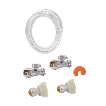 SharkBite Faucet Connection Kit (with Straight Stops)