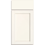 Project Source 12-in W x 34.5-in H x 24-in D White Painted Door and Drawer Base Fully Assembled Cabinet (Recessed Panel Shaker Door Style)