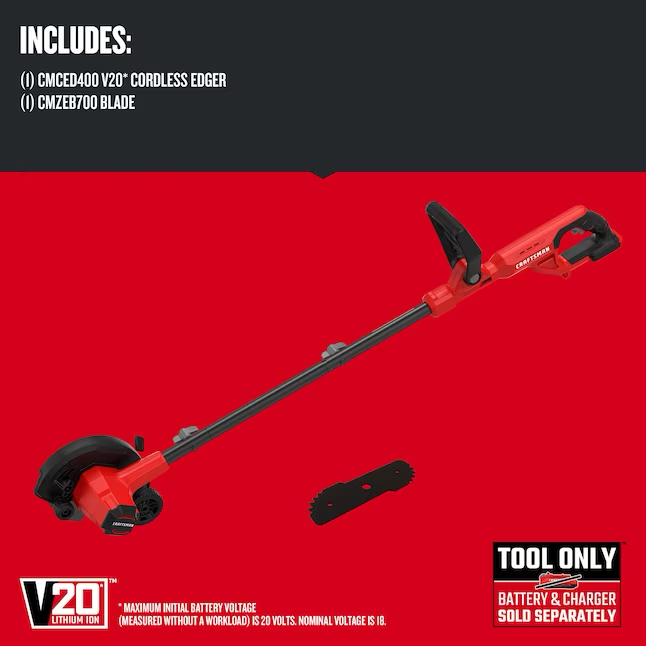 CRAFTSMAN V20 7.5-in Handheld Battery Lawn Edger (Battery Not Included)