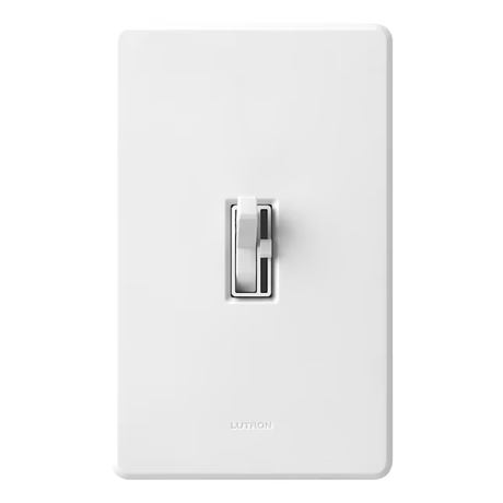 Lutron Toggler Single-pole/3-way LED Toggle Light Dimmer Switch, White