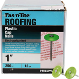 Fas-n-Tite 1-in 12-Gauge Electro-Galvanized Plastic Cap Nails (250-Per Box)