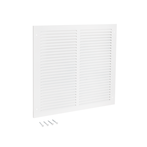 EZ-FLO 12 in. x 12 in. (Duct Size) Steel Return Air Grille White
