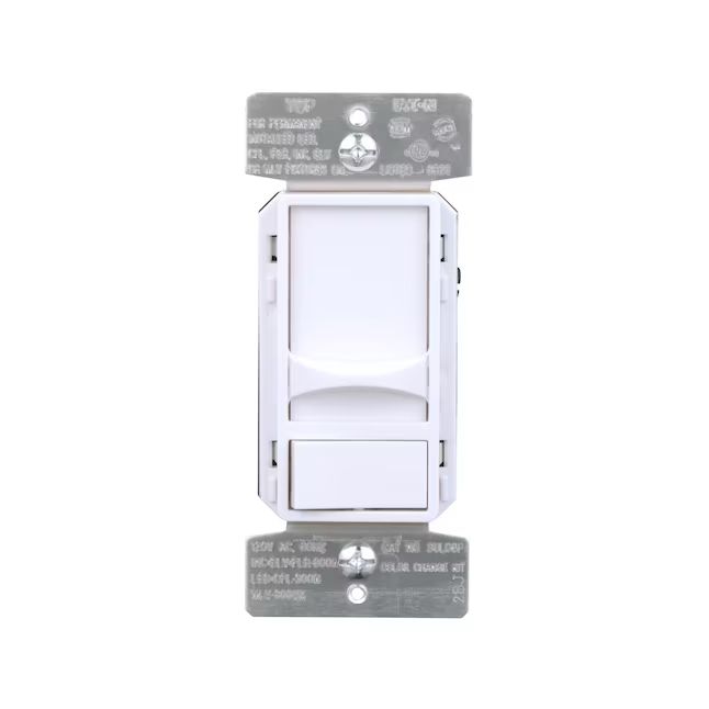 Eaton Universal Single-Pole/3-Way LED Decorator Light Dimmer, White/Light Almond/Ivory