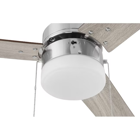Harbor Breeze Vue 44-in Brushed Nickel Indoor Ceiling Fan with Light (3-Blade)