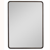 allen + roth 30-in W x 40-in H Dark Bronze with Gold Highlights Framed Wall Mirror