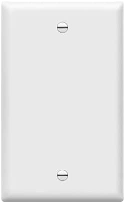 Leviton Single Gang Blank Wall Plate - White, Standard