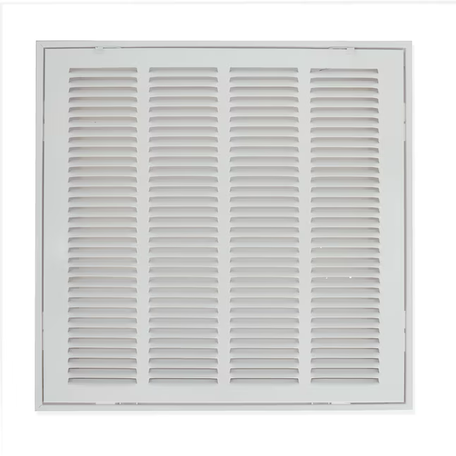 EZ-FLO 16 in. x 16 in. (Duct Size) Steel Return Air Filter Grille White