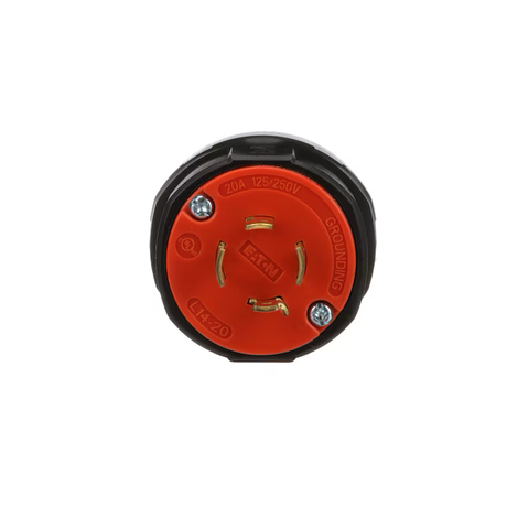 Eaton Arrow Hart 20-Amp 125/250-Volt NEMA L14-20p 4-wire Grounding Industrial Locking Plug, Orange