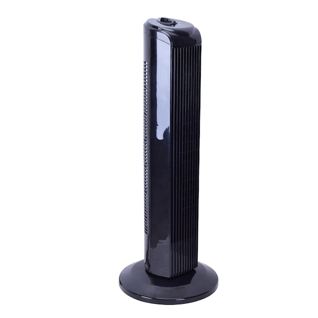 Utilitech 28-in 3-Speed Indoor Black/Plastic Injection Color Oscillating Tower Fan
