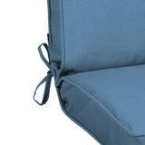 allen + roth 20-in x 20-in Cornflower Canvas High Back Patio Chair Cushion