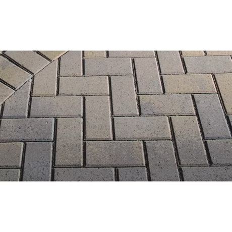 8-in L x 4-in W x 2-in H Rectangle Tan/Charcoal Concrete Paver