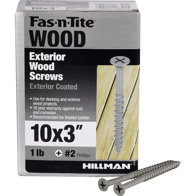 Fas-n-Tite #10 x 3-in Wood To Wood Deck Screws (59-Per Box)