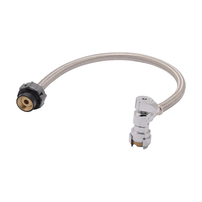 SharkBite 1/2 in. Angle Stop x 1/2 in. NPSM Click Seal® Faucet Connector x 20 in.