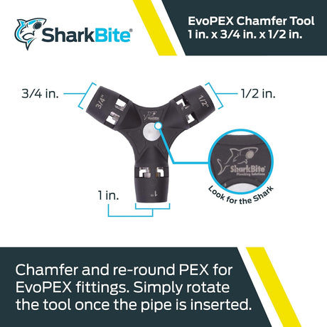 SharkBite 1/2 to 1-in Chamfer/Deburr tool