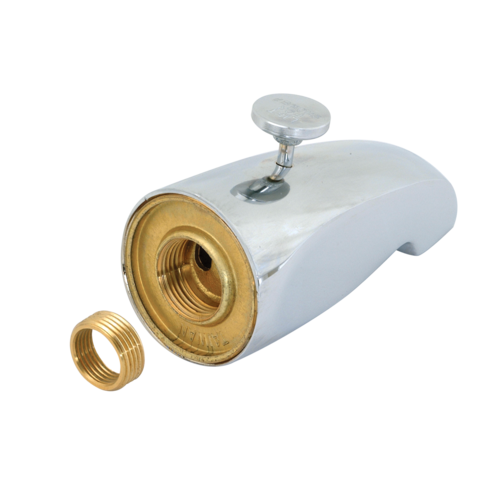 EZ-FLO Diverter Spout with Face Bushing - Brass Body - Chrome
