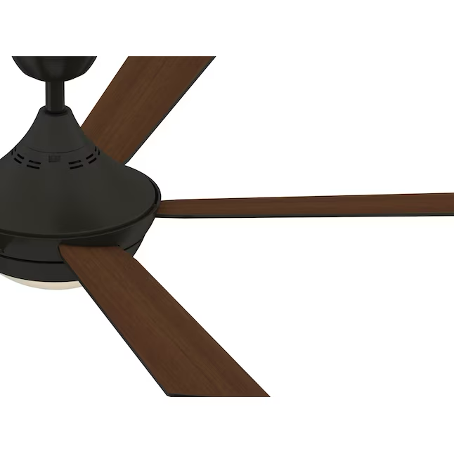 Fanimation Studio Collection Aire Drop 52-in Aged Bronze Integrated LED Indoor Ceiling Fan with Light and Remote (5-Blade)