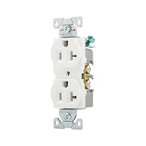 Eaton 20-Amp 125-volt Commercial Duplex Outlet, White (10-Pack)