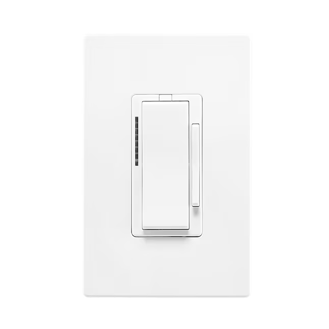 Eaton Wi-Fi Smart Single-pole/3-way Smart with LED Decorator Master Dimmer, White/Light Almond/Ivory