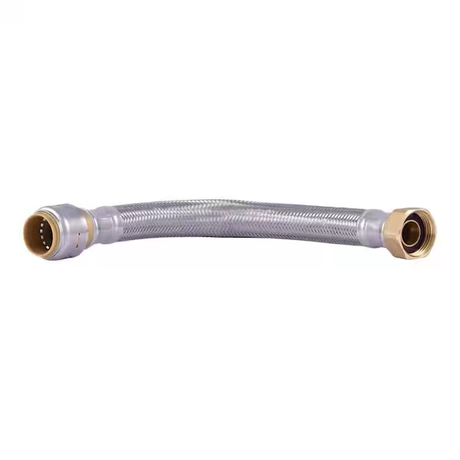 SharkBite Max 3/4 in. Push-to-Connect x 3/4 in. FIP x 24 in. Braided Stainless Steel Water Heater Connector