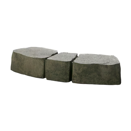 Oldcastle Haloedge 17-in L x 5.25-in W x 3-in H Gray Concrete Curved Edging Stone
