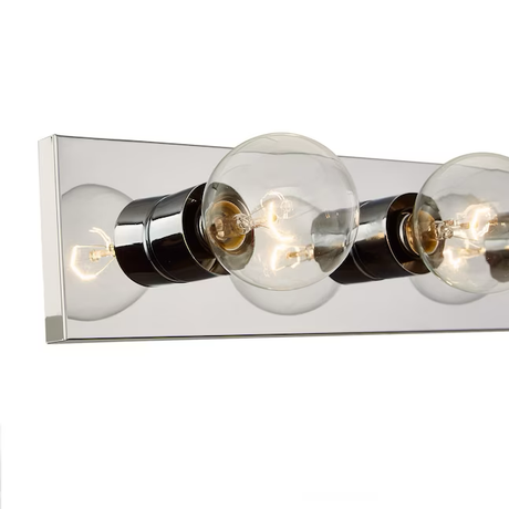 Project Source 2-in 3-Light Chrome LED Traditional Vanity Light Bar