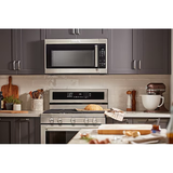 KitchenAid 2-cu ft 1000-Watt Over-the-Range Microwave with Sensor Cooking (Stainless Steel with Printshield Finish)