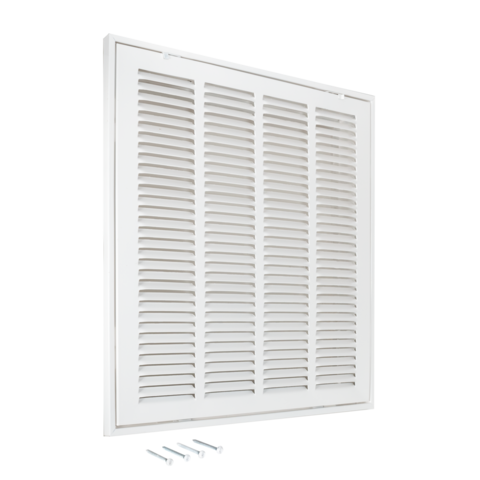 EZ-FLO 16 in. x 16 in. (Duct Size) Steel Return Air Filter Grille White